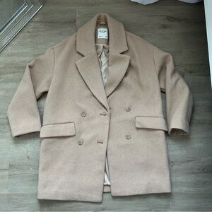 Abercrombie & Fitch Lined Wool-Blend Heavyweight Blazer Coat